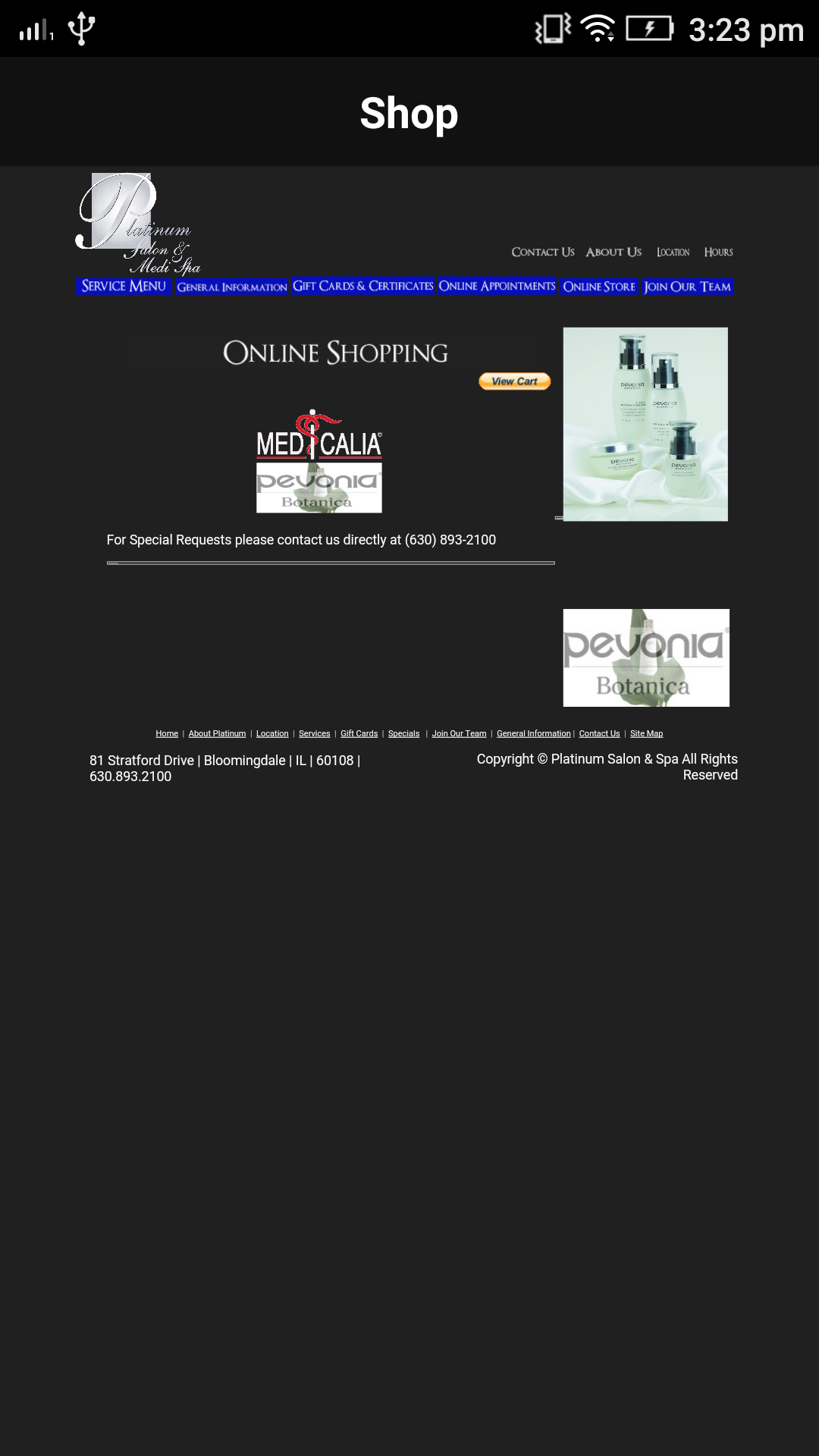 Platinum Salon & for Android