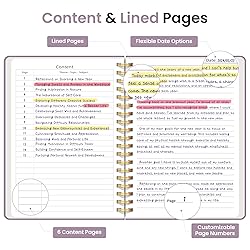 Lined Spiral Notebook Journal for Work, 300 Pages