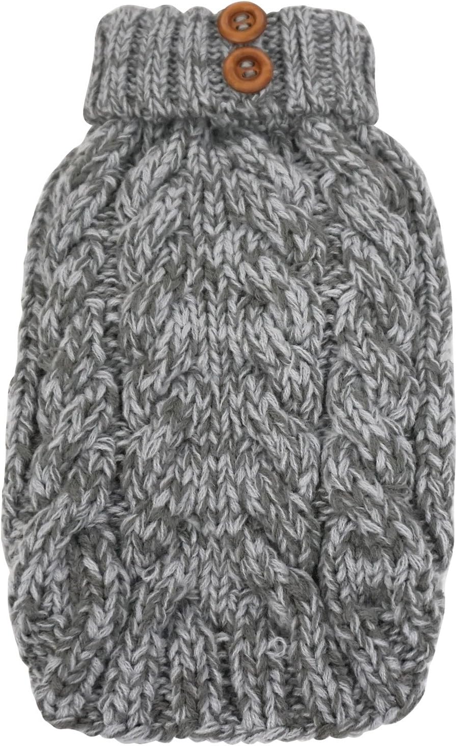 FouFou Dog 62602 Cityscape Sweater for Dogs X-Small, Heather Gray, XS
