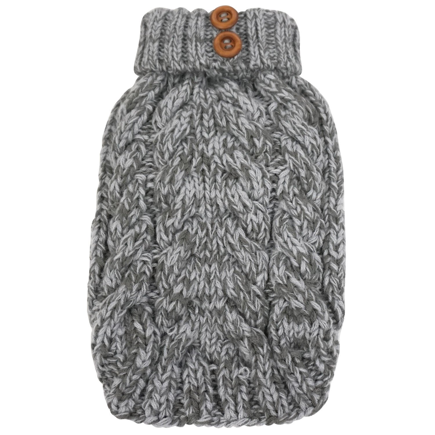 FouFou Dog 62602 Cityscape Sweater for Dogs, X-Small, Heather Gray