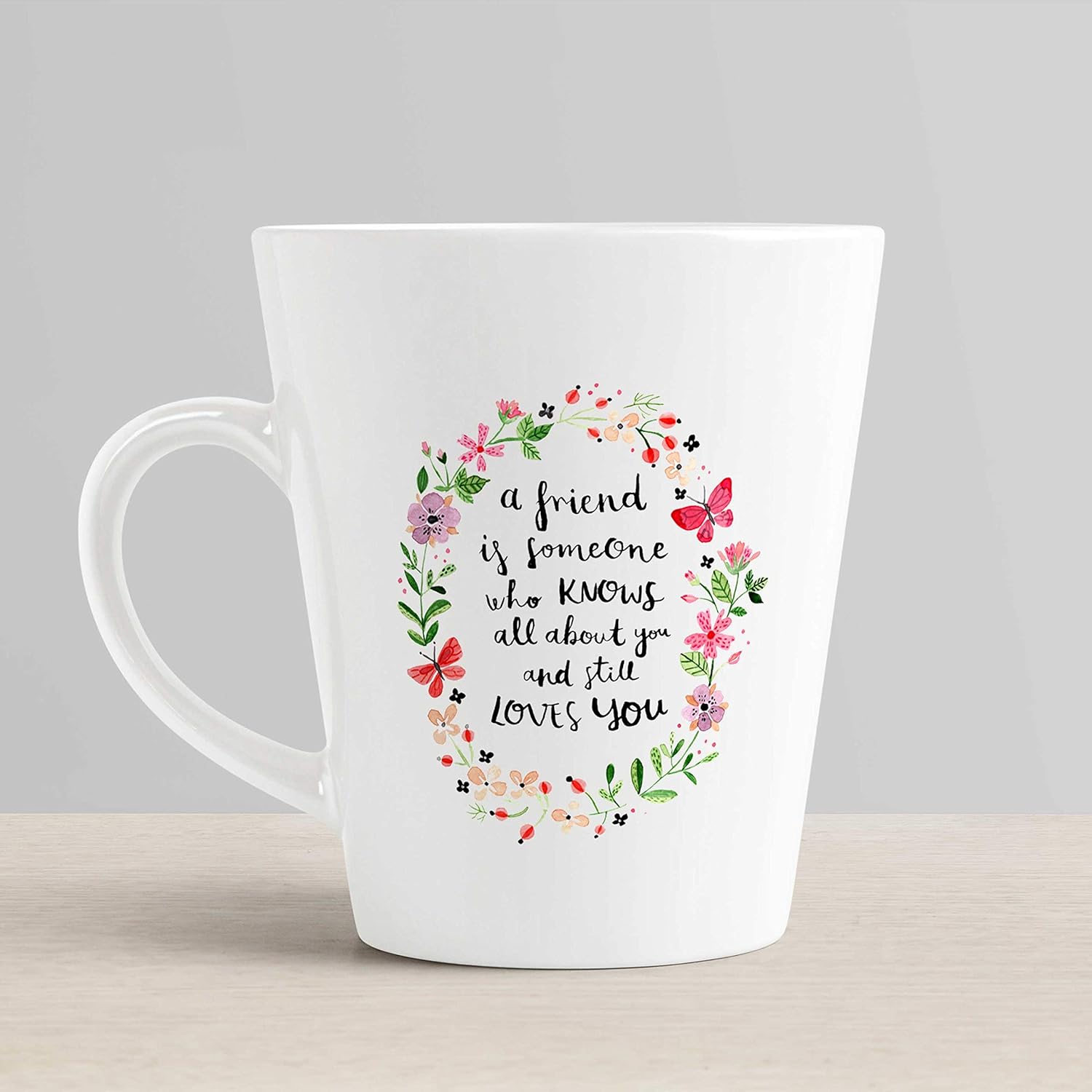 Buy Ikraft Friendship Quotes Conical Coffee Mug 350ml Coffee Mug Gift For Friend White Online At Low Prices In India Amazon In Coffee Mug Quotes For Friends