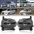 TangMiGe Fog Lights Compatible with Audi A4 A5 A6 Q3 S5 S6 Allroad (Quattro Avant Wagon Cabriolet Convertible Sport Sedan Premium Plus Prestige Sport Utility Coupe), Volkswagen VW CC, 2008-2018, Smoke