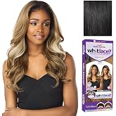 Sensationnel What Lace 13x6 Wig-Zelena, 1 JETBLACK | Lace Front, Hand-Tied, Synthetic, Natural Density Pre-Plucked Hairline, Glueless