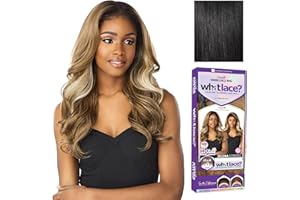 Sensationnel What Lace 13X6 Wigs - Zelena Lacefrontal Hand Tied Glueless Synthetic With Natural Density Preplucked Hairline (1 JETBLACK)