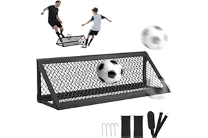 Sturdum Soccer Rebounder Board, 2-in-1 Soccer Wall with 2 Rebound Angles, Soccer Training Equipment for for Team & Solo Passing Practice Bounce Back Training