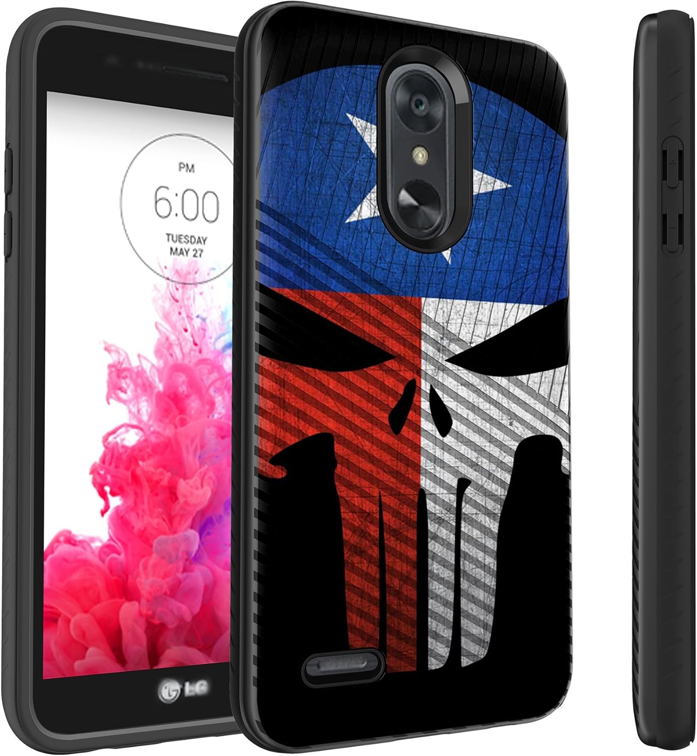 Best lg rebel 2 dual layer case flag