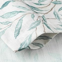 VOGOL Window Valances Leaves Printed Curtains for