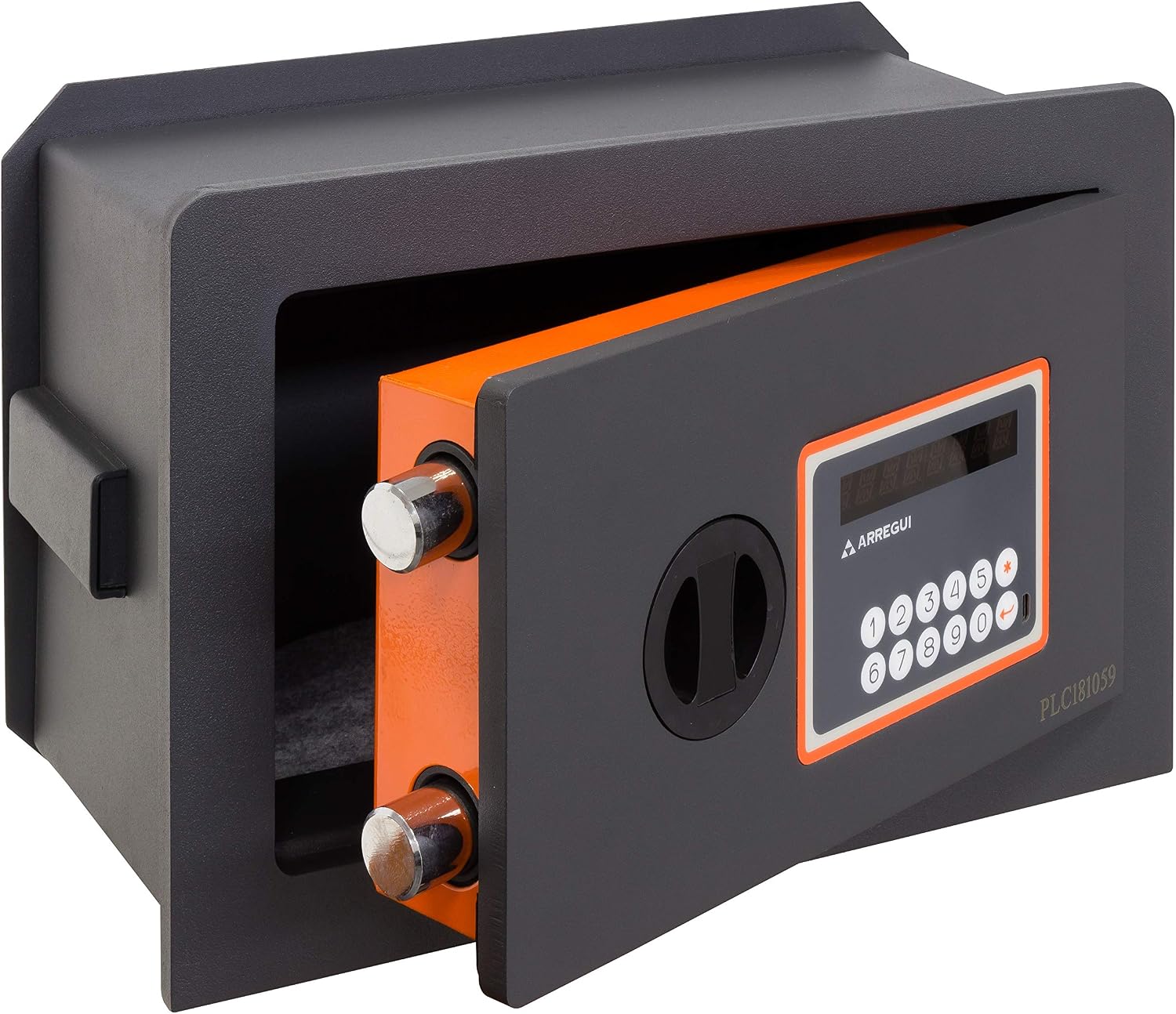 Arregui 181110 Plus-C Electronic Wall Safe with Extendable Bottom, Black - Image 3
