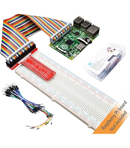 Fasizi GPIO Breakout Board + 40-pins Lintkabel Voor Raspberry Pi 2, 3, B+ En Zero – Ideaal Voor Breadboard Prototyping