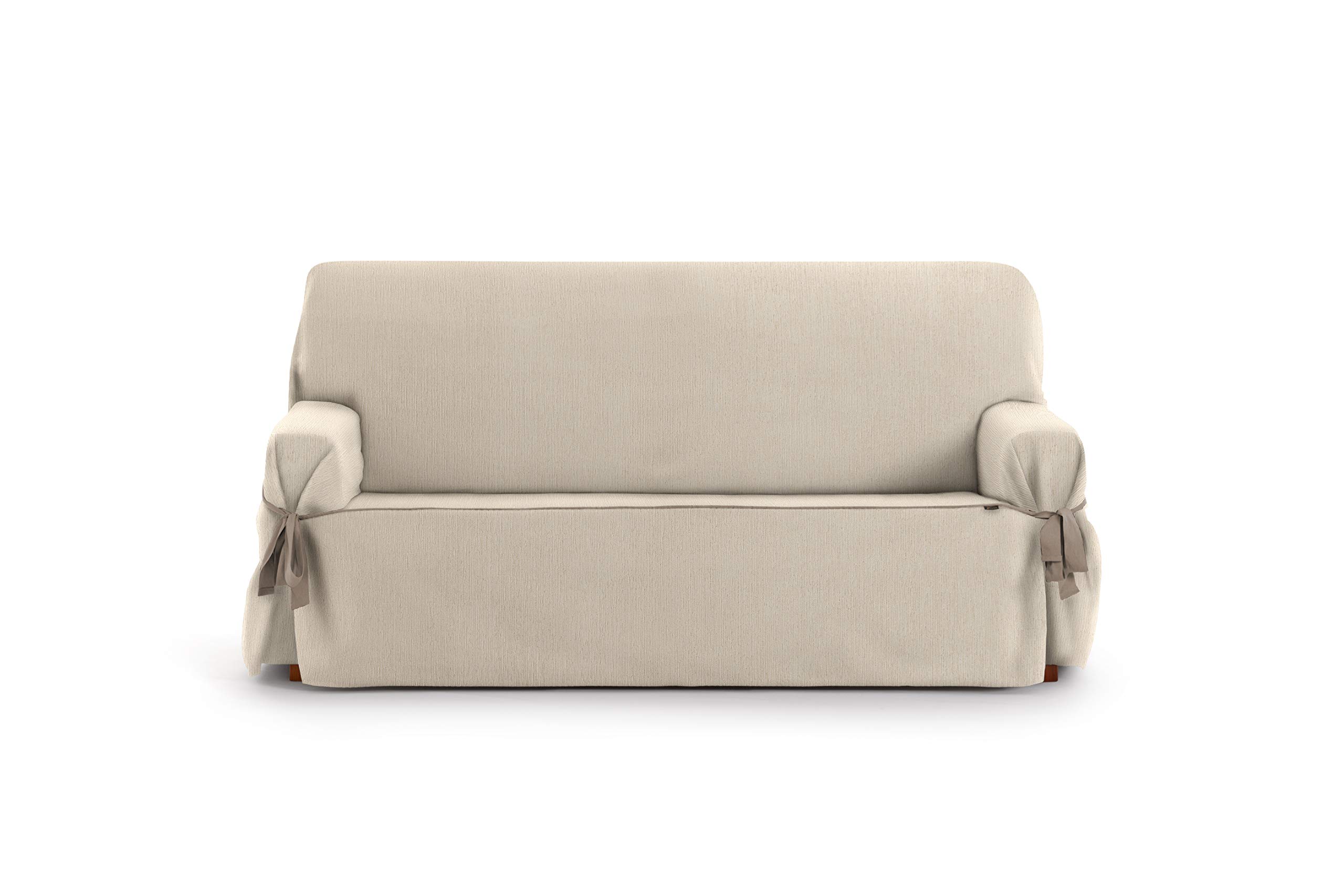 Eysa Rabat adjustable universal sofa cover with ties 3 seaters color 00/ecru