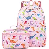 CAMTOP Kids Backpack with Lunch Box for Girls Boys Lightweight Waterproof Preschool Kindergarten Elementary School BookBag