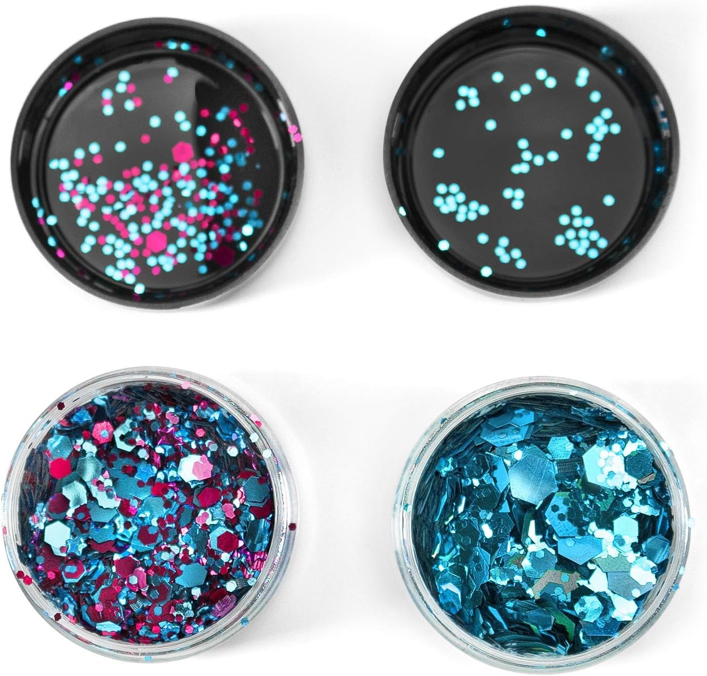 Arteza Chunky Glitter Flakes, Set of 2 Holographic Colours (Mermaid Rain & Electra), 5 g Jars, Multi-Purpose - Image 5