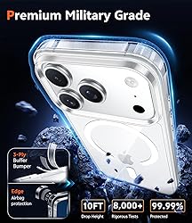 FNTCASE for iPhone 17 Pro-Max Case: Magnetic
