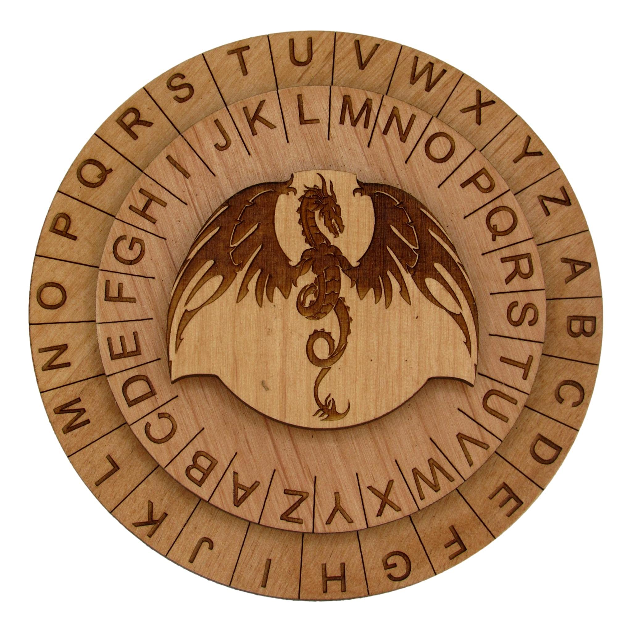Creative Escape Rooms Dragon Cipher Wheel - Accessory for Table Top Gaming