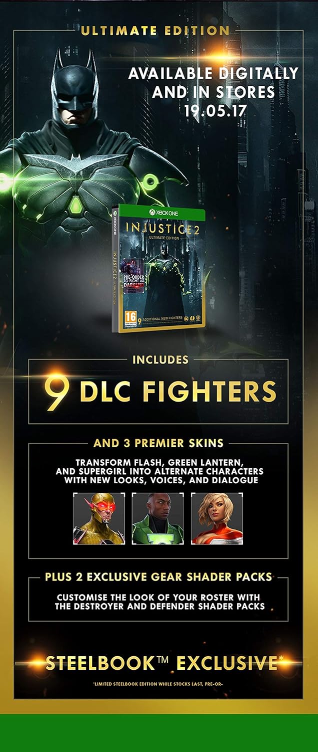 Amazon Com Injustice 2 Ultimate Edition Xbox One Video Games