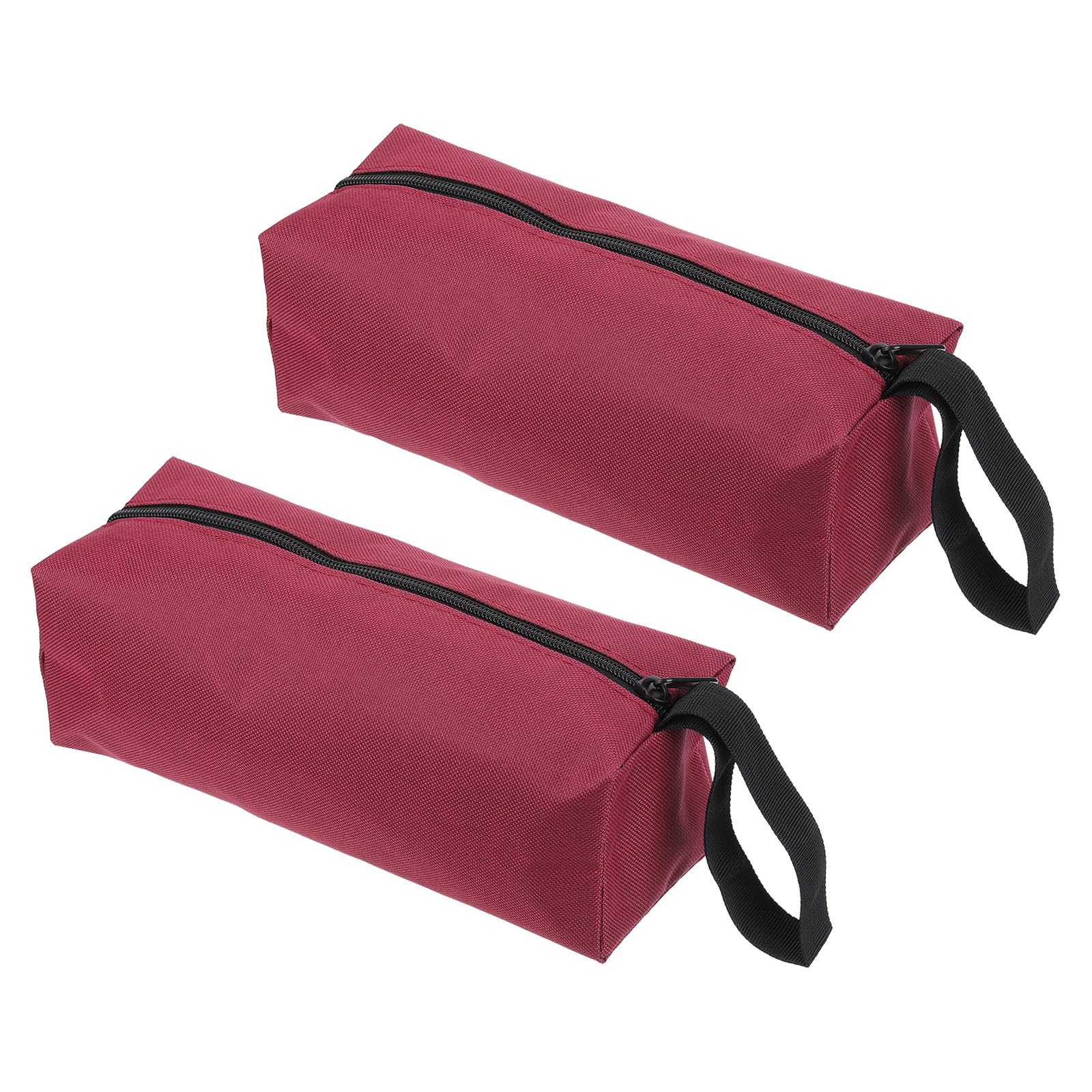 PATIKIL 10" Zipper Tool Pouch, 2 Pack Multipurpose Tool Bag Waterproof Tote Bag Storage Organizer for Screwdrivers Pliers, Red
