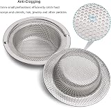 Tahbarshi 2 Pack Kitchen Sink Strainer, Stainless Steel 7.5cm Inner, 11cm Outer view 3