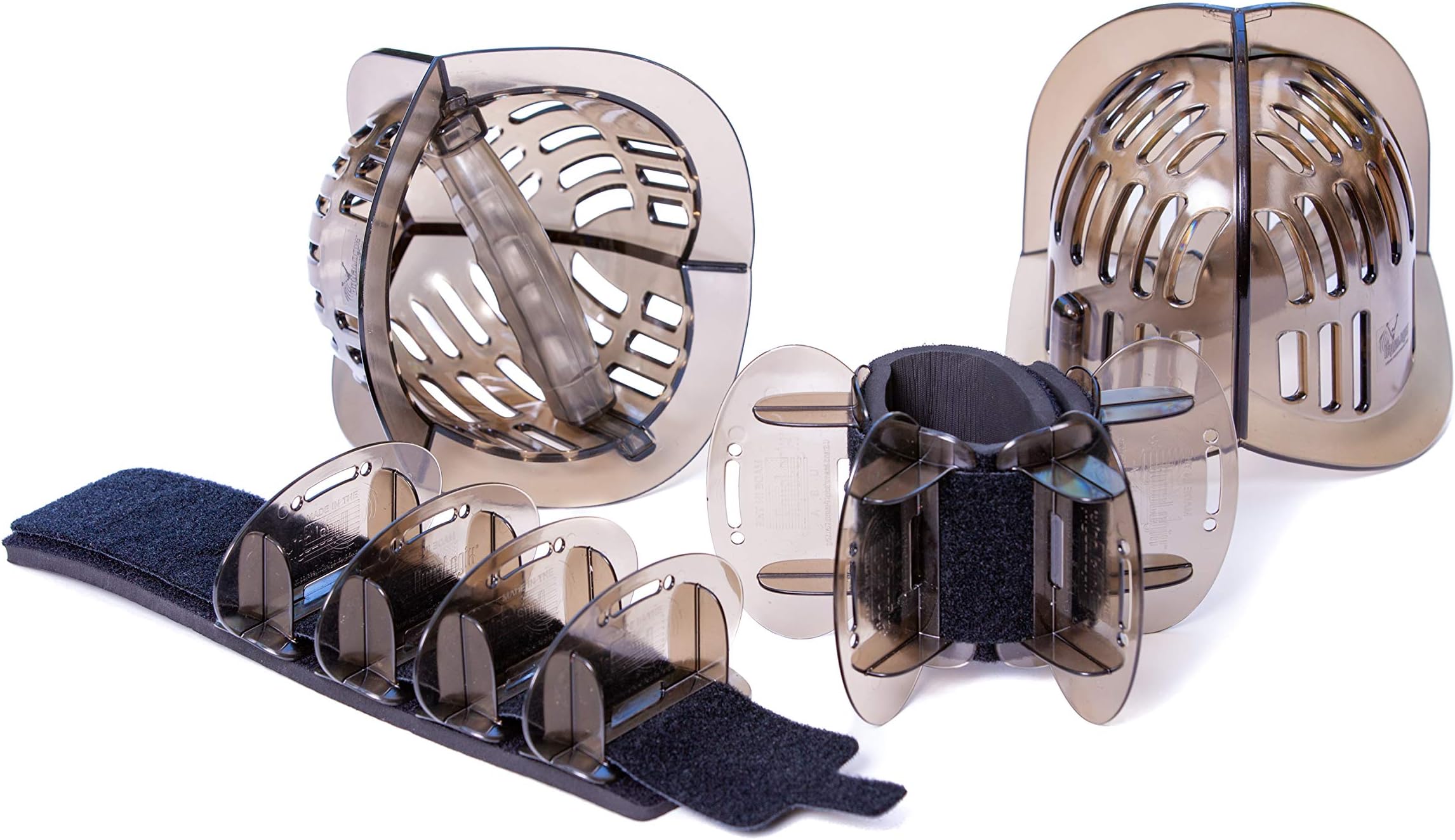 AquaLogix Total Body System - Upper Body Aquatic Bells & Lower Body Fins - Full Body Pool Workout - Colors Indicate Resistance Level - Online Videos/Programs