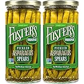 Foster's Since 1984 Pickled Asparagus Spears in a Jar, Original,16oz, 2 Pack