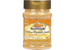 Rani Yellow Mustard Seeds Whole Spice 3oz (85g) ~ All Natural | Vegan | Gluten Friendly | Non-GMO | Indian Origin