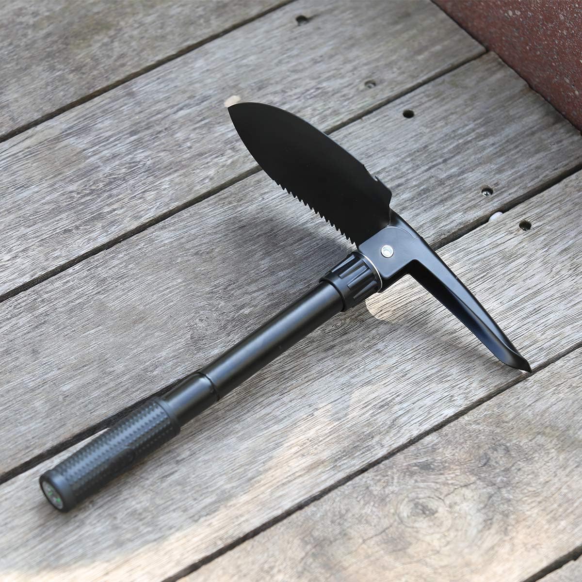 CLICIC Folding Shovel Survival Shovel - Excavating Tool Folding Shovel Camping Gardening Shovel with Wood Saw Side : Garden & Outdoor