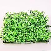 SLSON Aquarium Decorations Grass Artificial Plastic Lawn 9 inches Square Landscape Green Plants for Saltwater Freshwater Tropical Fish Tank Decoration,with 8 Pcs Suction Cups