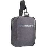 SCUBAPRO Definition Mask 2 Dive Bag with Webbing Strap for Scuba Diving Gear, Premium Recycled Two-Tone Gray Fabric