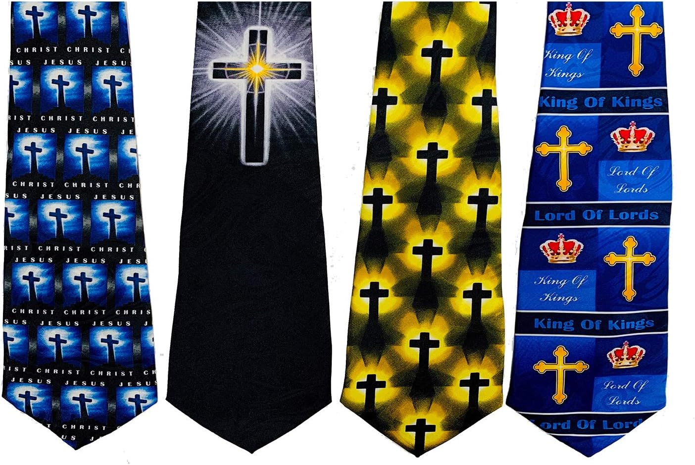 Steven Harris Pack Of 4 Mens Christian Religious Neckties