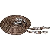 Weaver Equine Poly Rope Draw Reins, Brown