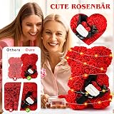 Touloube Mother's Day Rose Bear Gift Set with Necklace & Galaxy Rose view 4