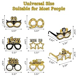 Turypaty 24Pcs 1935 90th Birthday Paper Glasses