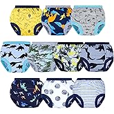 BIG ELEPHANT Potty Training Underwear, 100% Cotton Absorbent Unisex Toddler Pee Pants for Boys & Girls