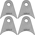 Weld on Tabs, Steel shock mounts, Universal Weld on Tabs Axle Mount with a 1/2" Hole. 2-11/16" Height, 2-4/9" Wide, 1/4" Thick Pack Of 4 Tabs Steel Mounting Bracket OywhC-4