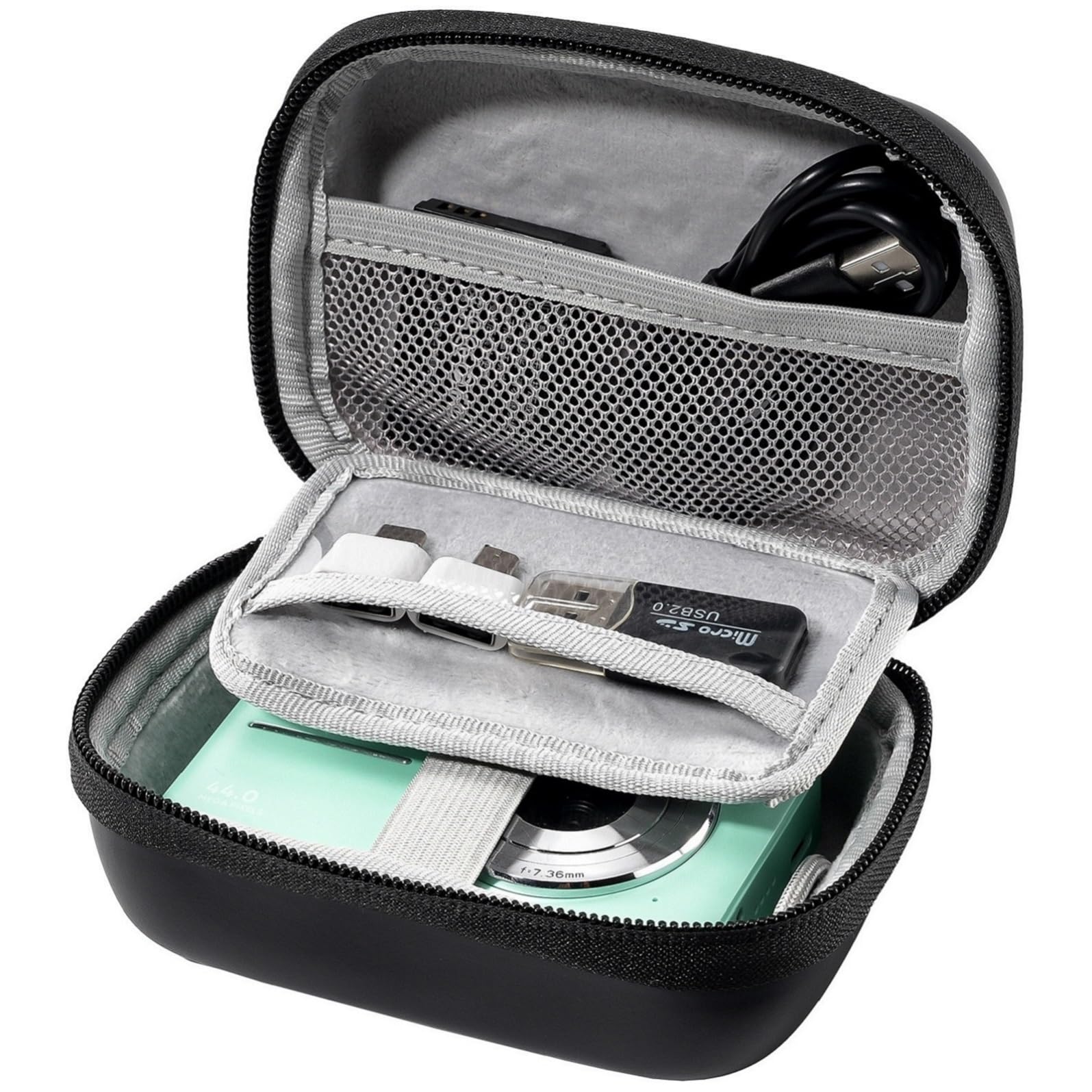 Photo 1 of ProCase Small Digital Camera Case for KODAK PIXPRO FZ55/FZ53/FZ45/FZ43, Hard Shell Camera Case, Cute Compact Travel Carrying Protective Camera Storage Case for Kids -Black