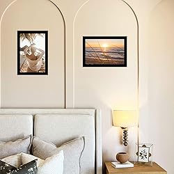 QOTIB 5.5x8.5 Picture Frame Black for Wall Hanging