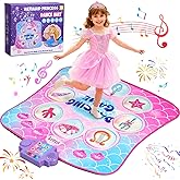 Leapio Dance Mat with 9 Light-Up Buttons, Dance Mats for Girls 3-12 Featuring 8 Games & 3 Speeds, Kids Dance Mat with Built-in Music, Standby Mode, Adjustable Volume, Birthday Gifts for 3+ Girls
