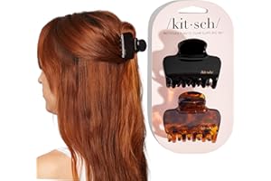 Kitsch Medium Claw Clips for Women - Strong Hold & Stylish Glossy Puffy Design Hair Accessories | Ideal for Girls and Women w