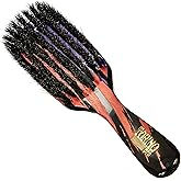 Torino Pro Wave Brush #255-7 Row Extra Soft bristles Shower brush -100% Pure Boar Bristles - Great for laying down your 360 Waves
