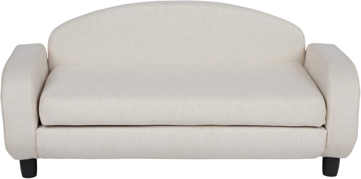 Paws & Purrs Pet Upholstered Sofa Bed, Oatmeal : Pet Supplies