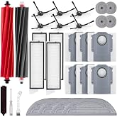 29 Pack Accessories Kit for Roborock S8 MaxV Ultra Robot Vacuum | 6 Dust Bags/Side Brushes, 4 Mop Cloths/Edge Mop Cloths/Filters, 2 Main Brushes, 1 Self-Main Brush/Cleaning Brush/Screwdriver