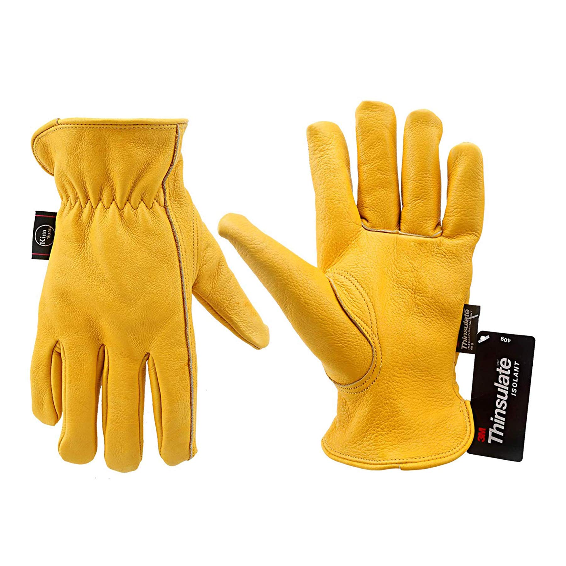 KIM YUAN Winter Warm Work Gloves 3M Thinsulate Lining Perfect for Gardening/Cutting/Construction/Motorcycle, Men & Women XL 1 Pair