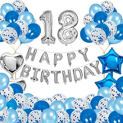 18th birthday balloons boy