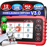 LAUNCH Scanner CRP129X V3.0 Elite,12 Resets Scan Tool, FCA SGW, CANFD/DoIP | Lifetime Free Updates,Upgrade of CRP123X,Diagnostic Scanner for ABS/SRS/Transmission/Engine,AutoVIN,Live Data,Gloable Version