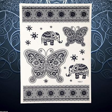 Yyoutop Bras Cou Stickers Fleur De Soleil Indien Tatouage