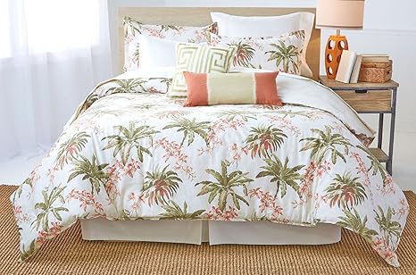 Tommy Bahama Bonny Cove 4 Piece Comforter Set With Bedskirt