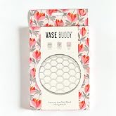 Vase Buddy, Reusable Silicone Flower Arranging Grid, Stretches Over The Rim of Vase, Self-Grips to Glass, for Easy Flower Arranging. Fits vase Openings from 5" - 8".