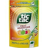 Tic Tac Bulk Fruit Adventure Refill Bag, Pocket-Sized Mints, 17.2 oz | Use this refill bag of mints bulk to fill the included pocket-sized pack for Tic Tacs Fruit Adventure on the go