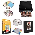 Kodak Step Printer, Wireless Mobile Photo Printer Zero Ink Technology & Kodak App for iOS & Android (Black) Gift, Starter Bundle