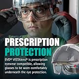 JSP EVO VISTALENS Safety Helmet White with Integrated Eyewear EN397 view 9