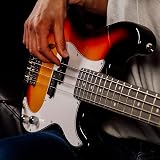3rd Avenue Full Size 4/4 Electric Bass Guitar Beginner Pack Sunburst 15W Amp view 6